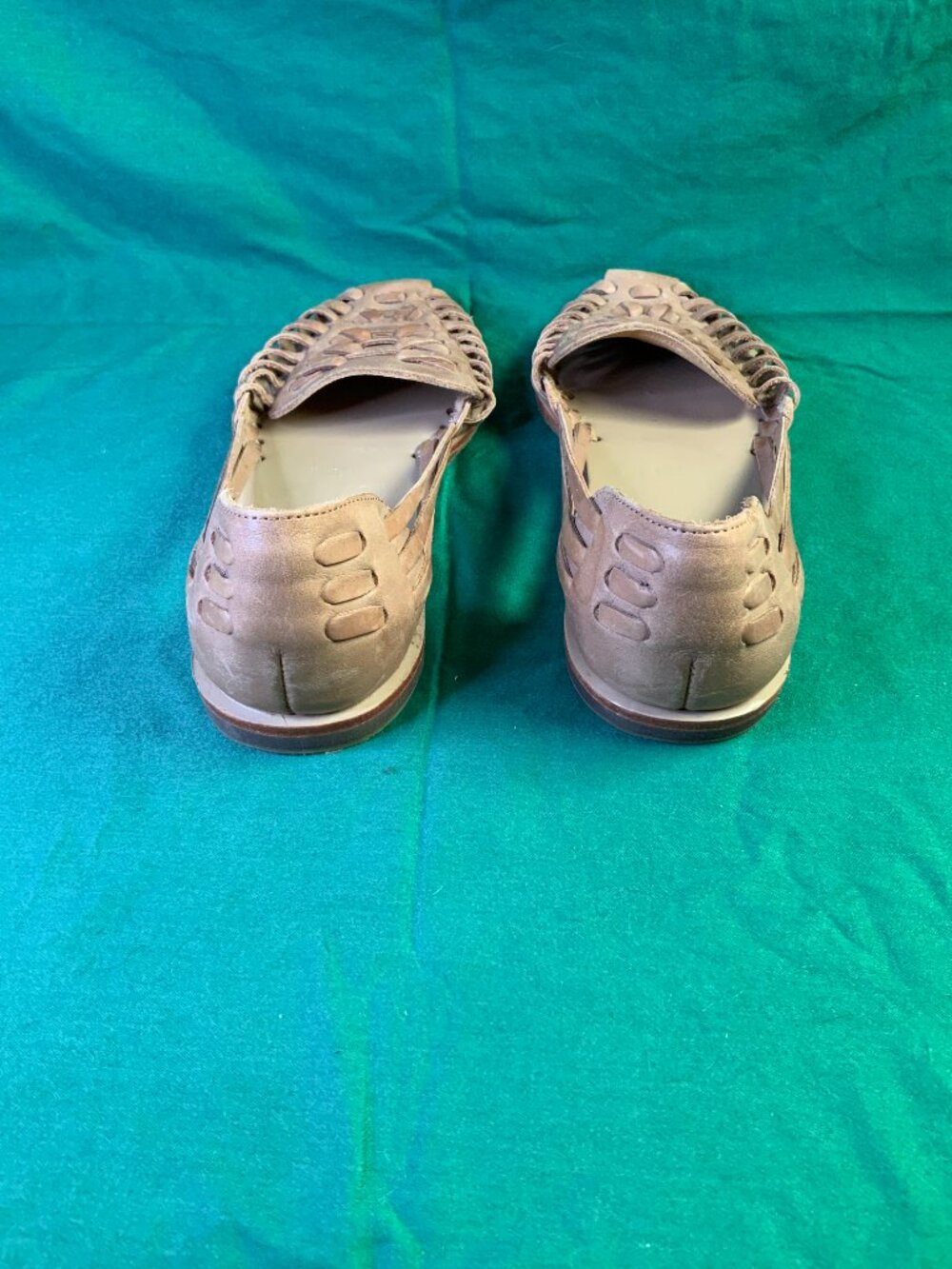 Almond Colored NISOLO Huarache Sandal Size 9 - Picture 2 of 12